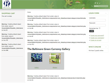 Tablet Screenshot of gallery.baltimoregreencurrency.org